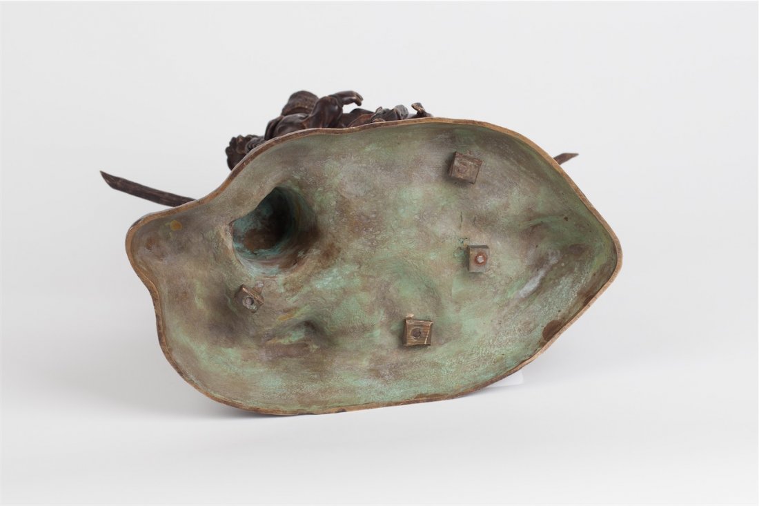 Very rare russian bronze "Farewell at the wattle". — image 6