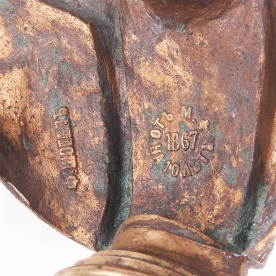 Russian bronze bust of Grand Duke Yaroslav I, F. Chopin — image 7
