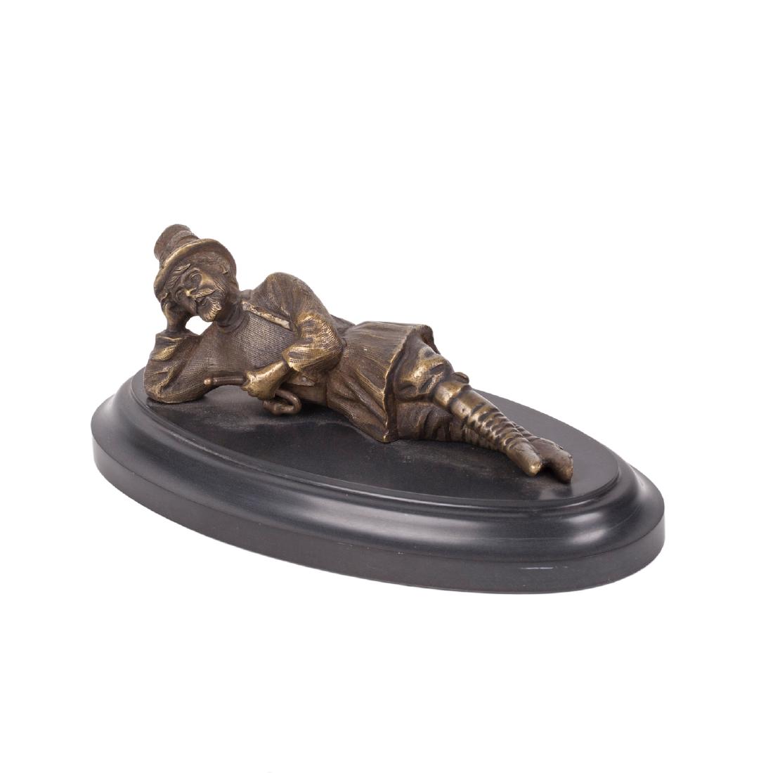 Russian bronze composition "Relaxing shepherd" — image 1