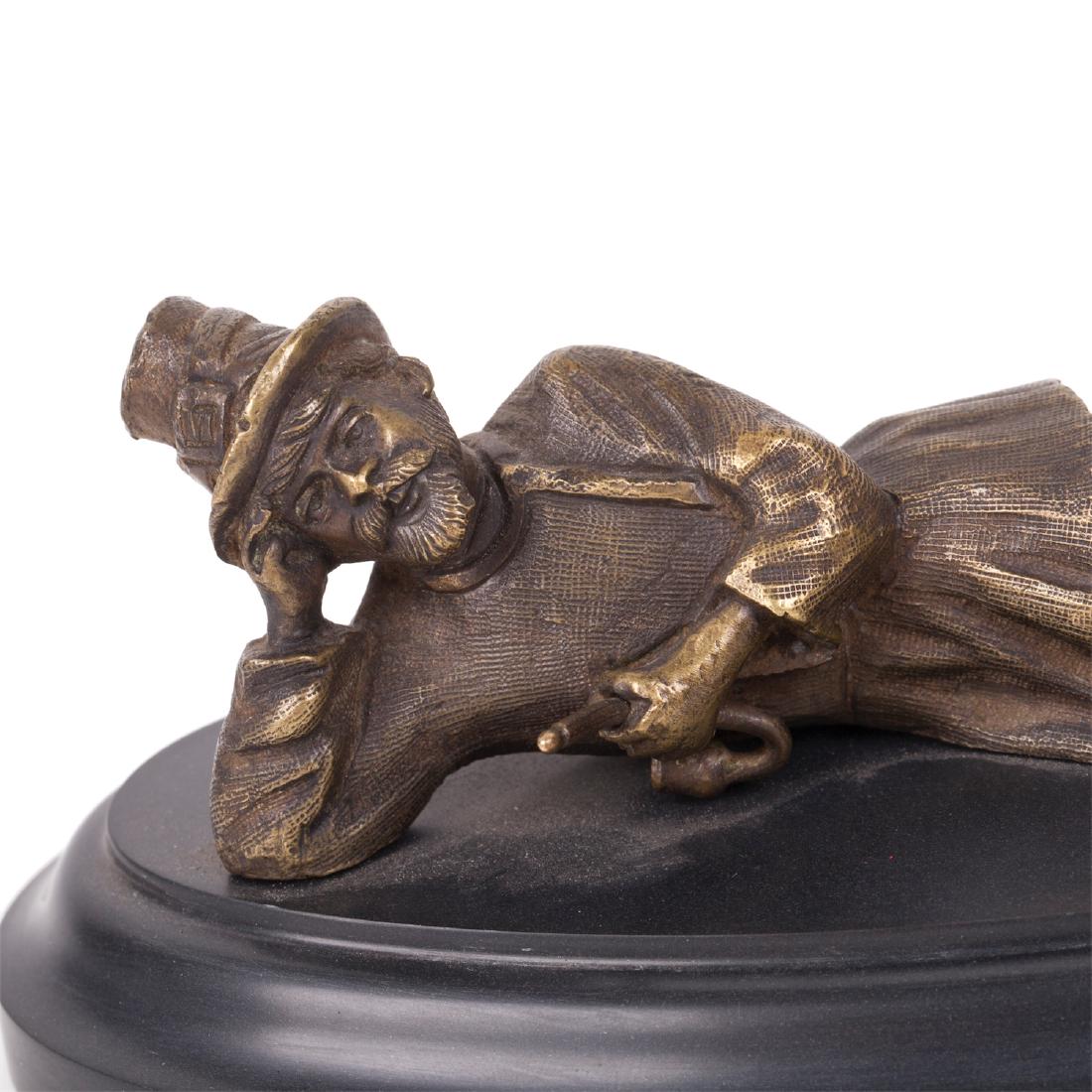 Russian bronze composition "Relaxing shepherd" — image 2