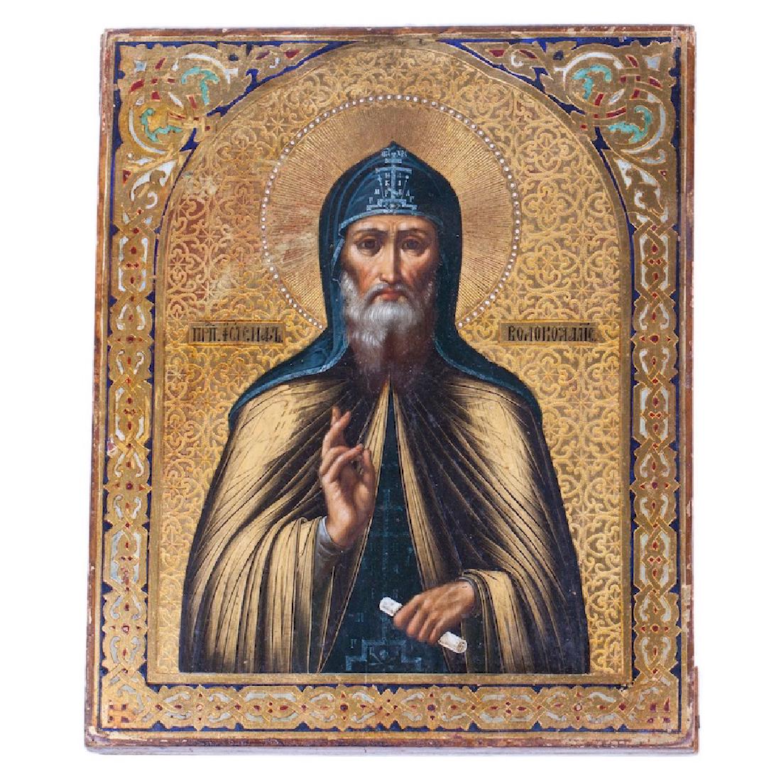 Russian Icon of Saint Joseph of Volokolamsk — image 1
