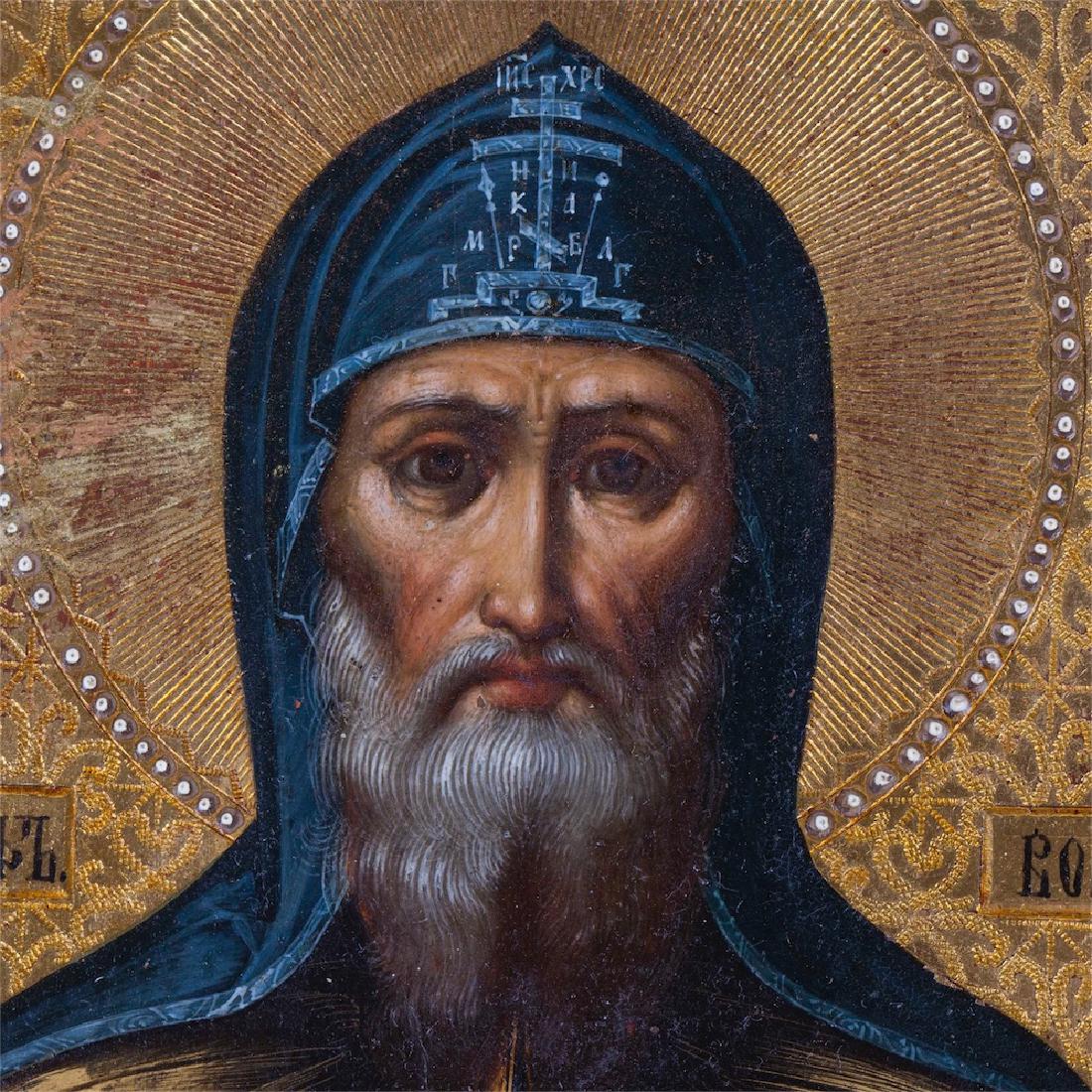 Russian Icon of Saint Joseph of Volokolamsk — image 3