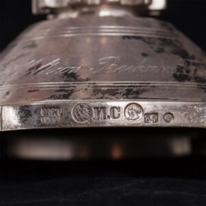 Russian imperial time silver goblet by I.Sazikov — image 11