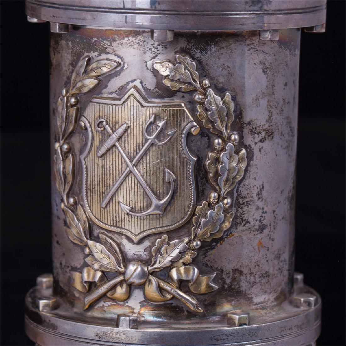 Russian imperial time silver goblet by I.Sazikov — image 2