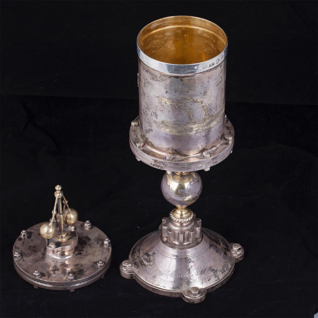 Russian imperial time silver goblet by I.Sazikov — image 6