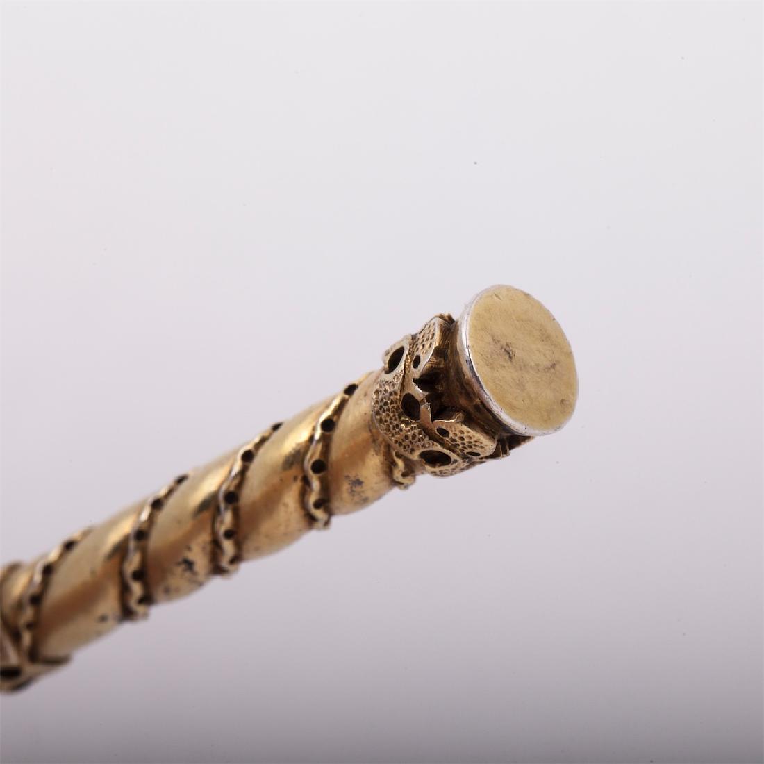 Russian silver-gilt decorative spoon ladle — image 4