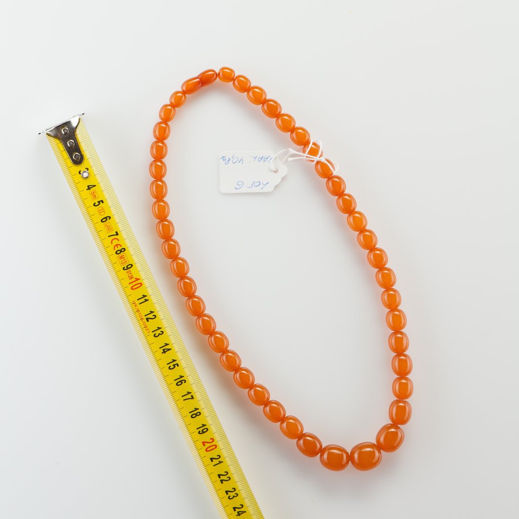 Natural Baltic Amber necklace, pressed. — image 1