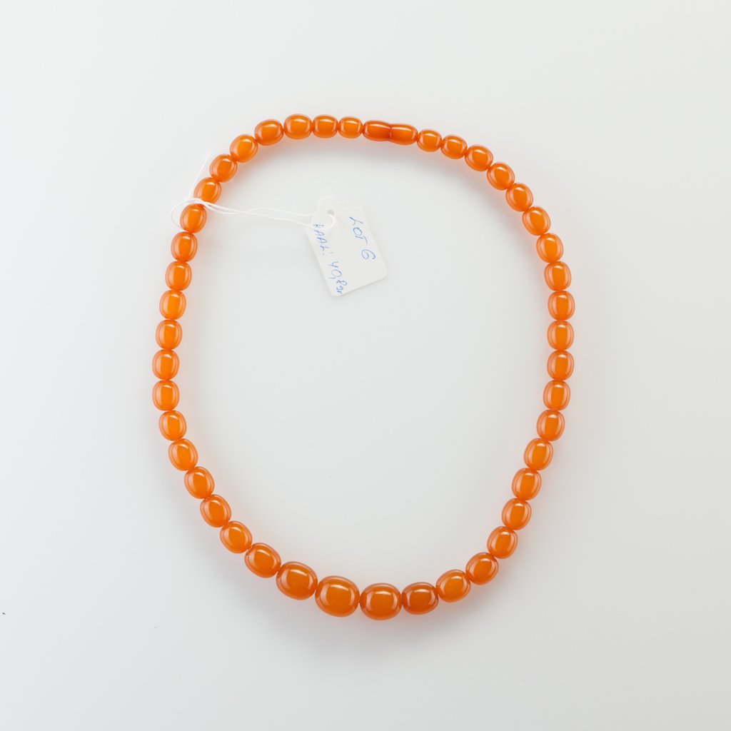 Natural Baltic Amber necklace, pressed. — image 3