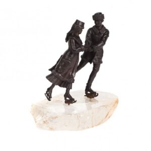 Very rare russian bronze "Ice Skating". — image 1