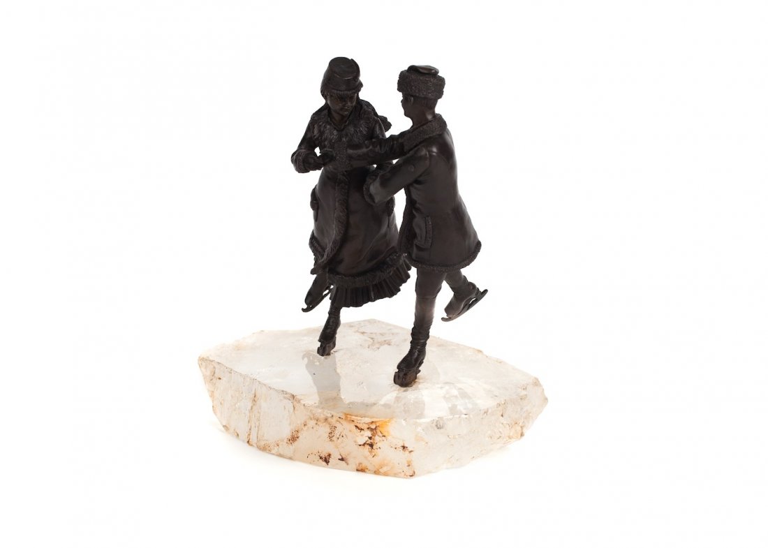 Very rare russian bronze "Ice Skating". — image 2