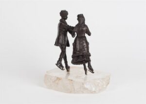 Very rare russian bronze "Ice Skating". — image 3
