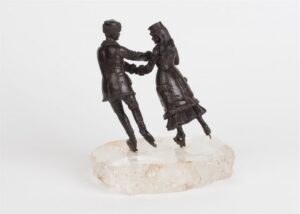 Very rare russian bronze "Ice Skating". — image 4