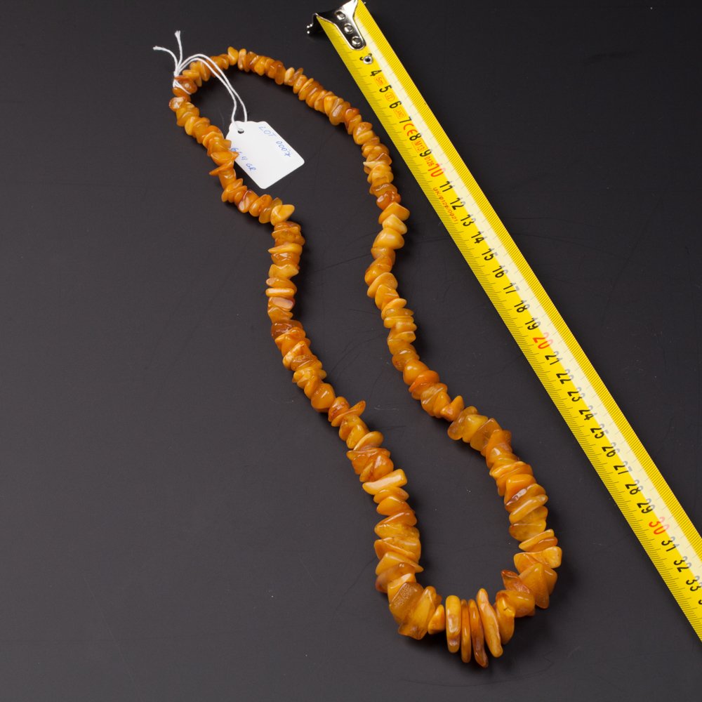Antique amber necklace. — image 2