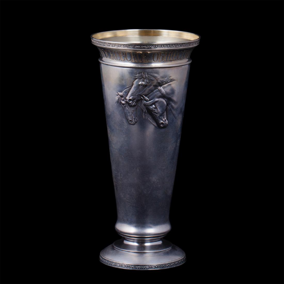 Horse running prize goblet by O.Kurlukov — image 1