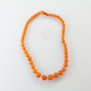 Natural Baltic Amber necklace, pressed. — image 3
