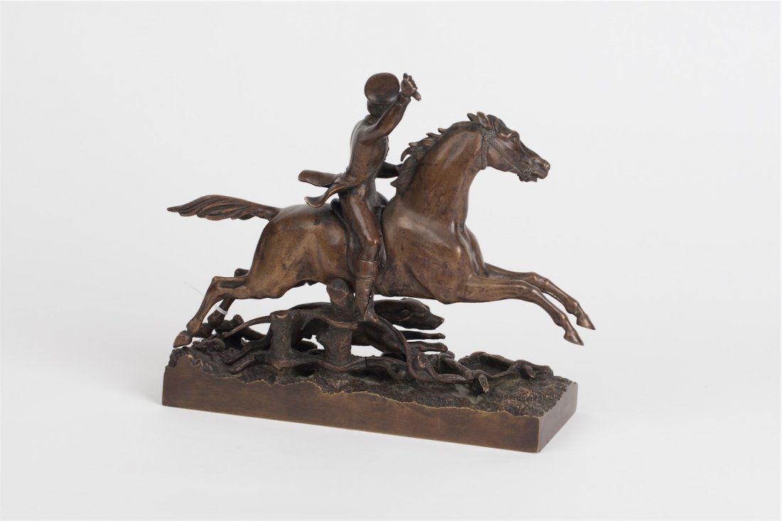 Rare Russian bronze "Hunting". — image 3