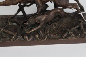 Rare Russian bronze "Hunting". — image 6