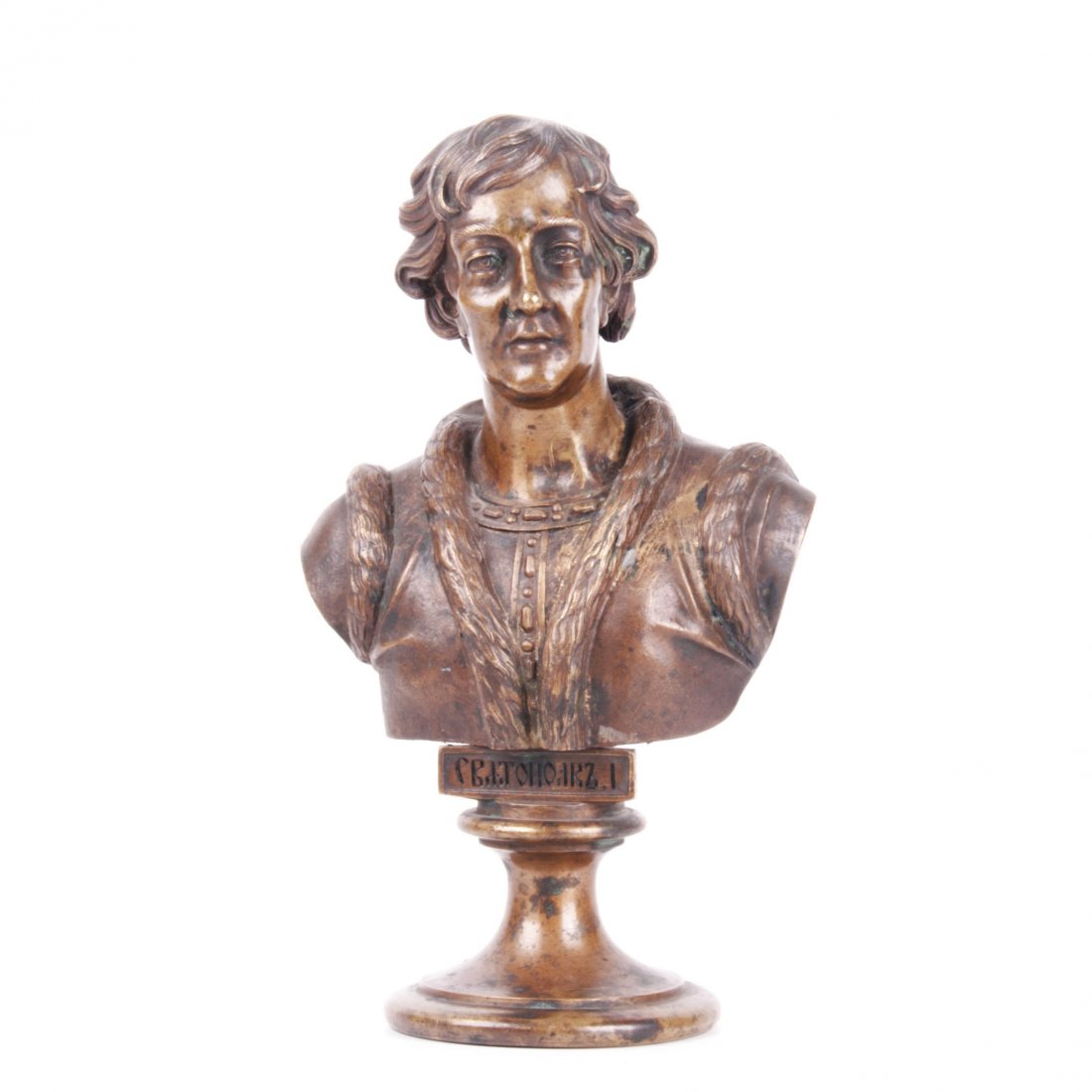 Russian bronze bust of Grand Duke Sviatopolk I, F. — image 1