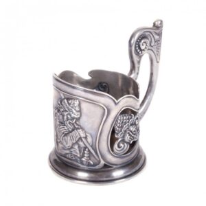 Russian heavy teaglass-holder. G.Samoshin. — image 1