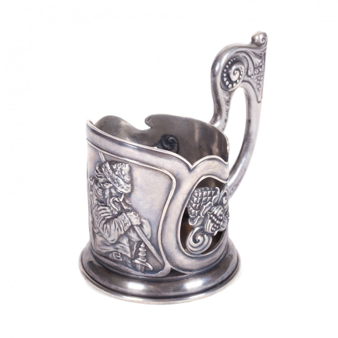 Russian heavy teaglass-holder. G.Samoshin. — image 1