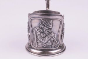 Russian heavy teaglass-holder. G.Samoshin. — image 2