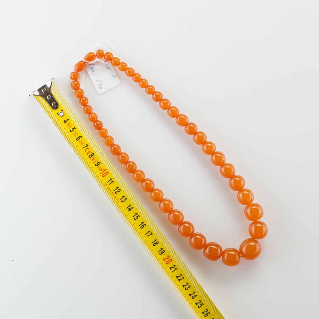 Natural Baltic Amber necklace, pressed. — image 1
