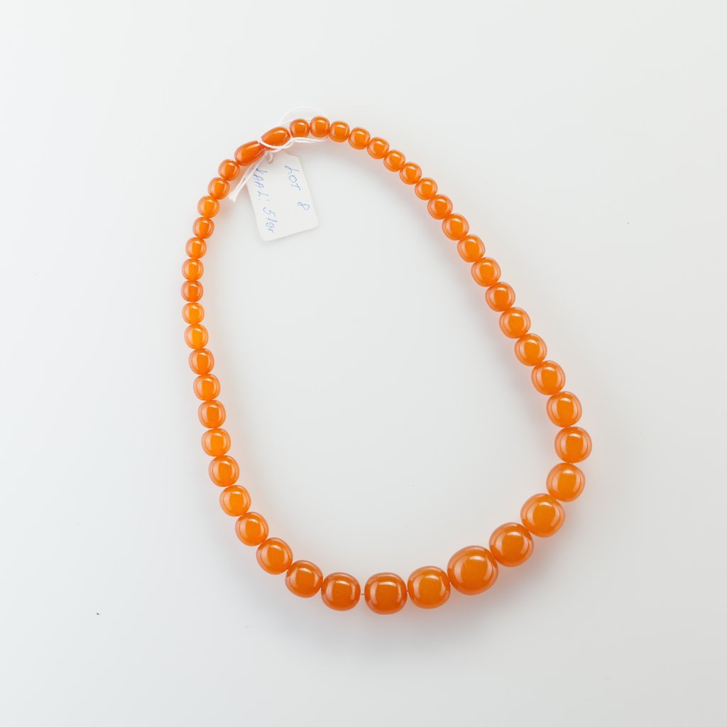 Natural Baltic Amber necklace, pressed. — image 2
