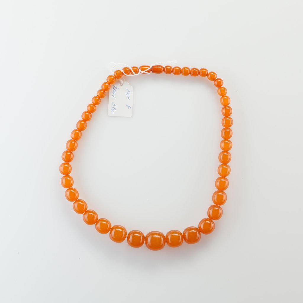 Natural Baltic Amber necklace, pressed. — image 3