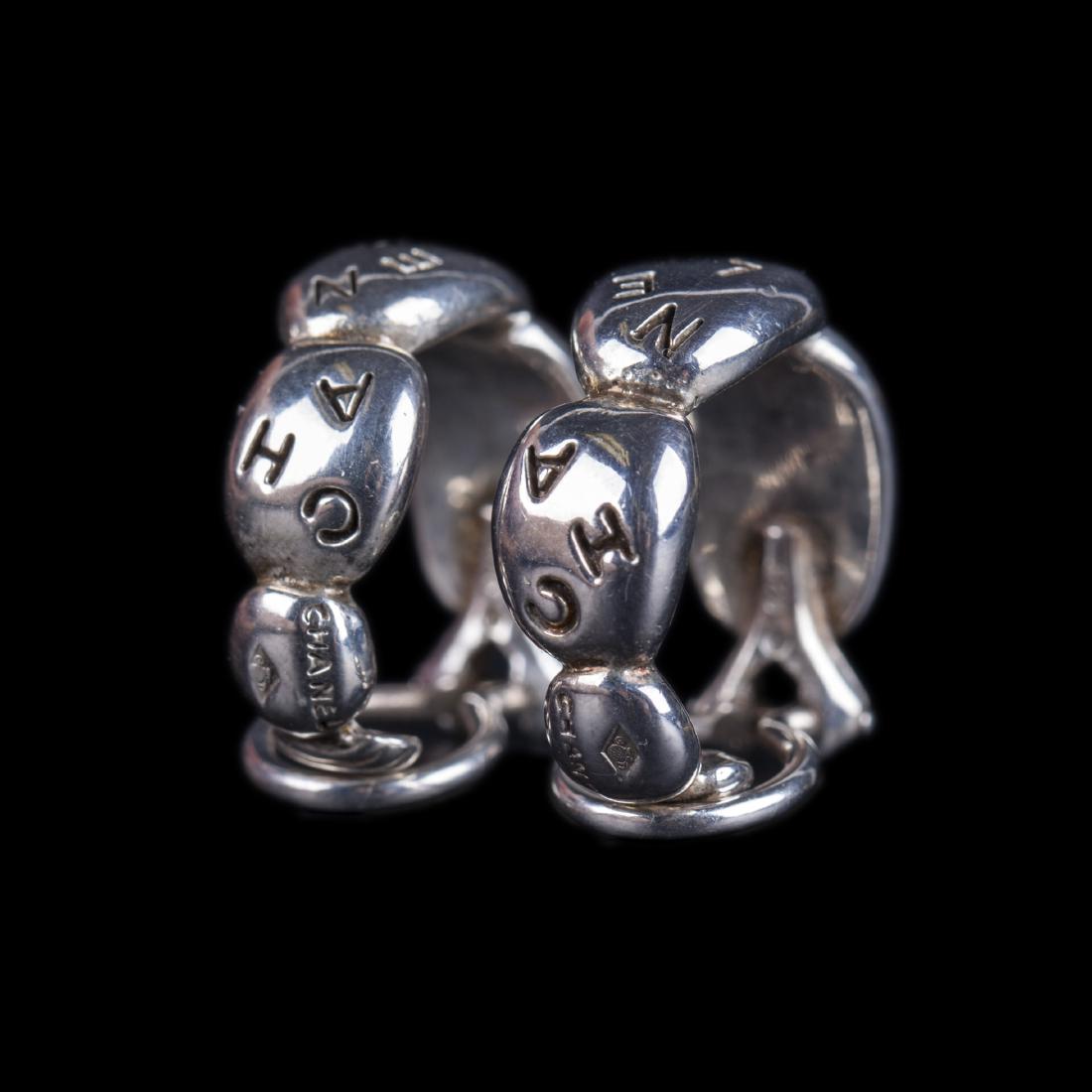 New Chanel silver earclips — image 2