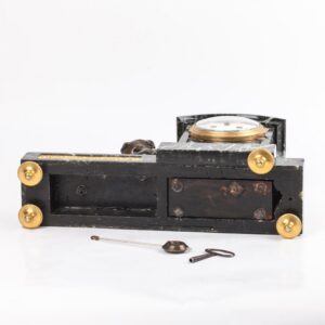 Russian bronze and marble clock — image 7