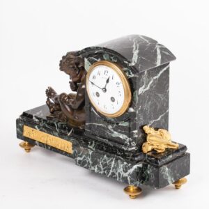Russian bronze and marble clock — image 8
