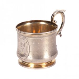 Russian silver teaglass-holder. Sazikov. — image 1