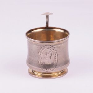 Russian silver teaglass-holder. Sazikov. — image 2