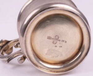 Russian silver teaglass-holder. Sazikov. — image 8