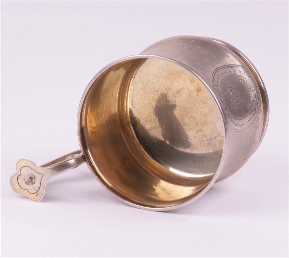 Russian silver teaglass-holder. Sazikov. — image 9