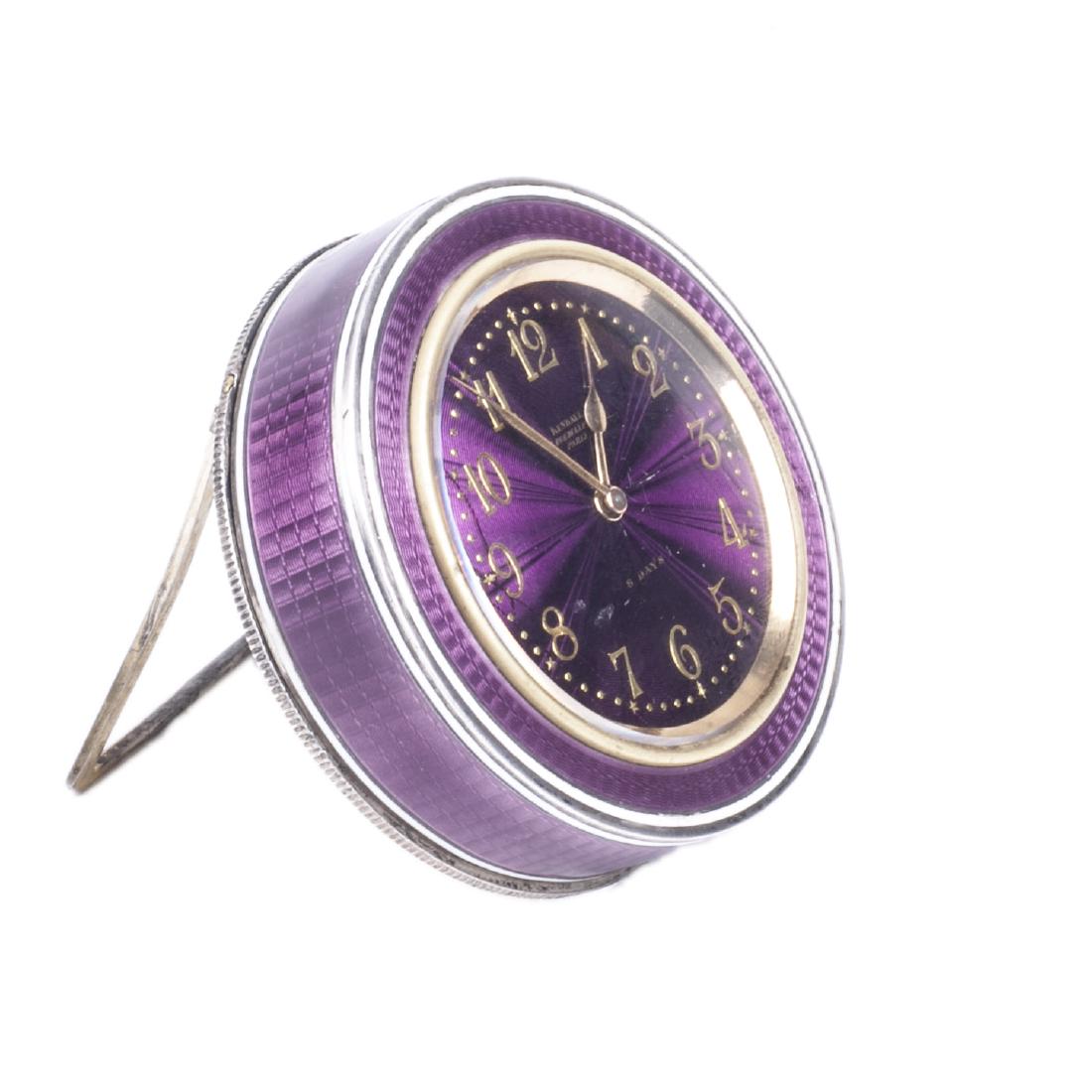 Silver KENDALL & CO desk clock — image 1