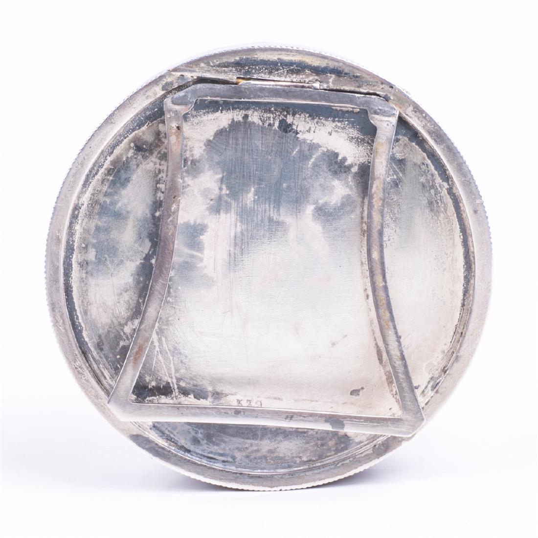 Silver KENDALL & CO desk clock — image 3