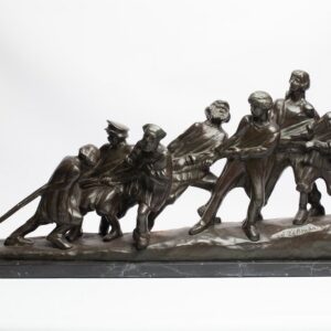 Bronze figure “Barge Haulers on the Volga” by Zelikson. — image 1