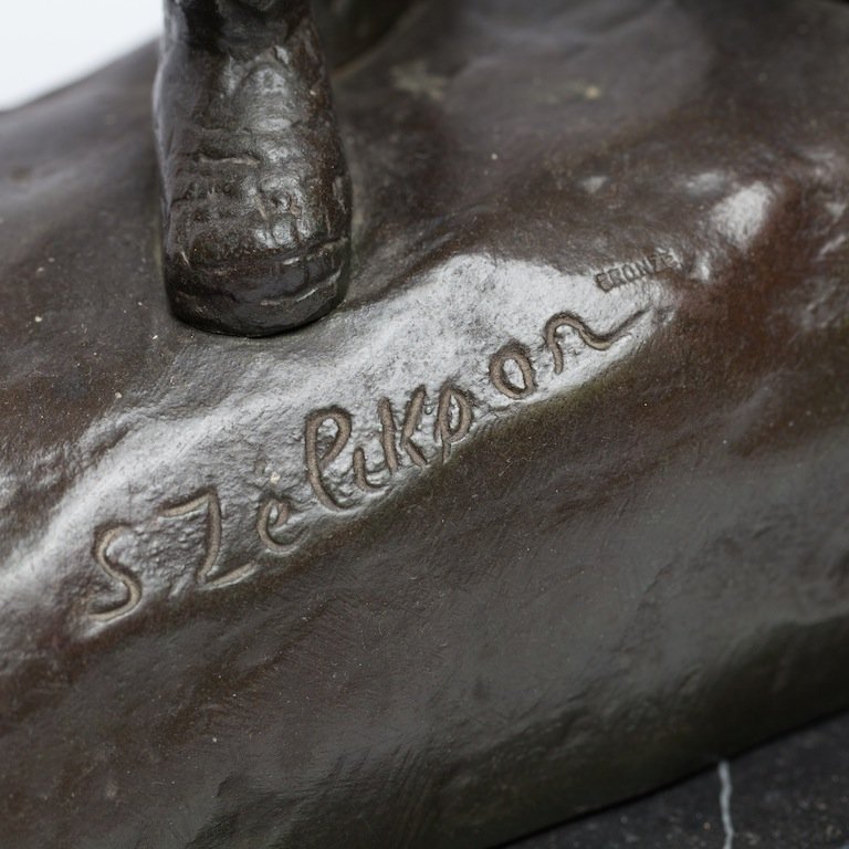 Bronze figure “Barge Haulers on the Volga” by Zelikson. — image 3