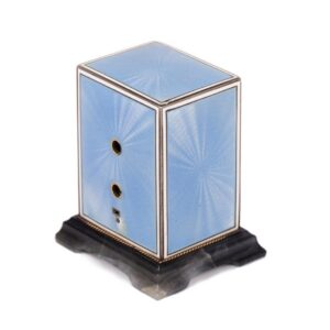 Magnificent guilloche blue enamel with diamond? — image 4