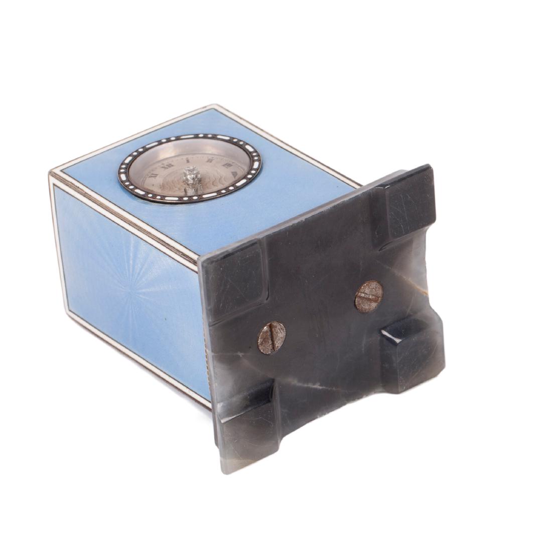 Magnificent guilloche blue enamel with diamond? — image 5