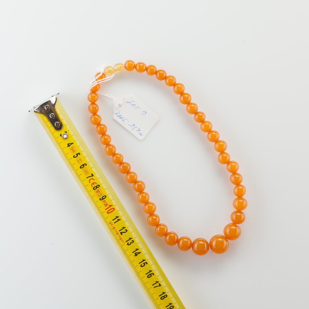 Natural Baltic Amber necklace, pressed. — image 1