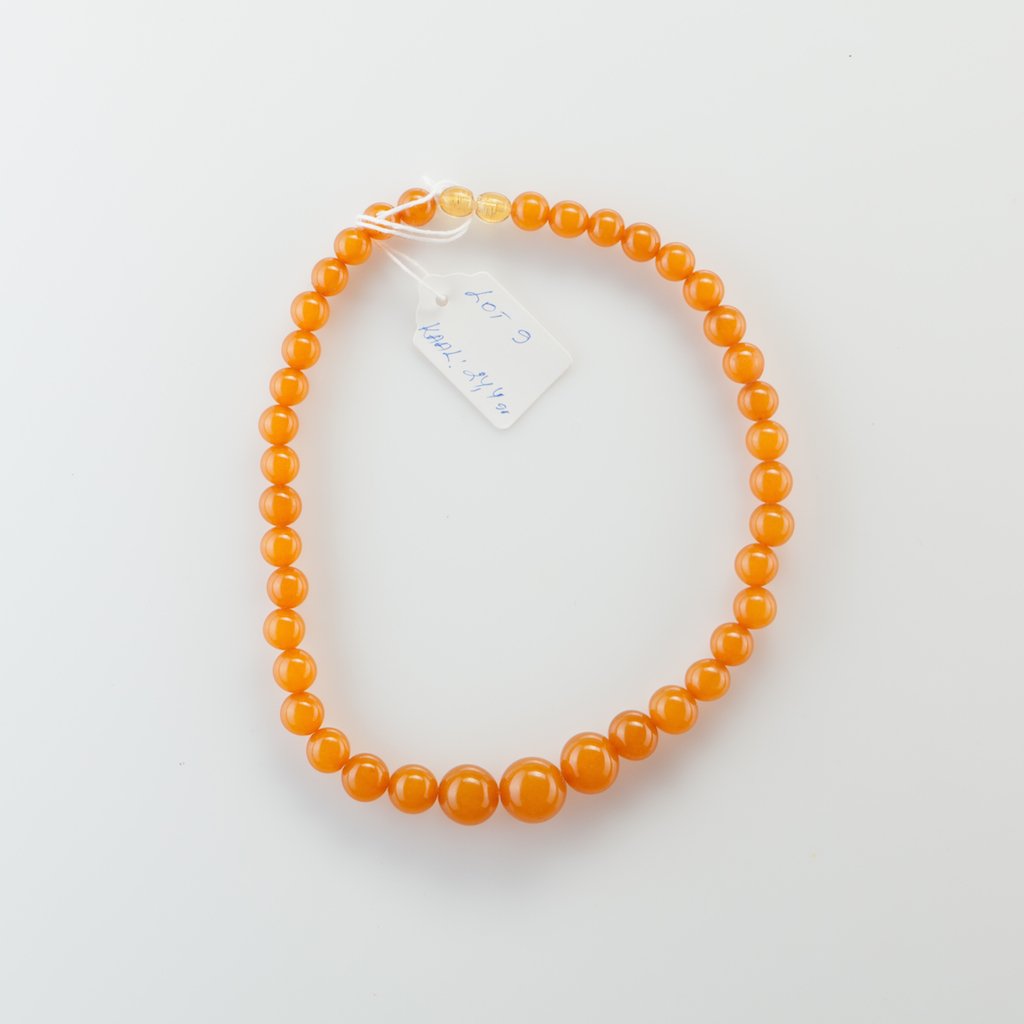 Natural Baltic Amber necklace, pressed. — image 2