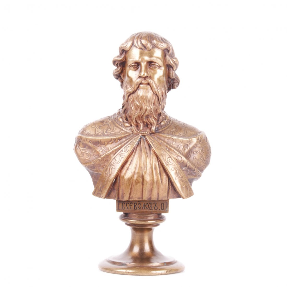 Russian bronze bust of Grand Duke Vsevolod II, F. — image 1