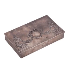 Russian cast silver-gilt cigar humidor — image 1