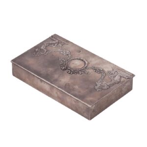 Russian cast silver-gilt cigar humidor — image 2