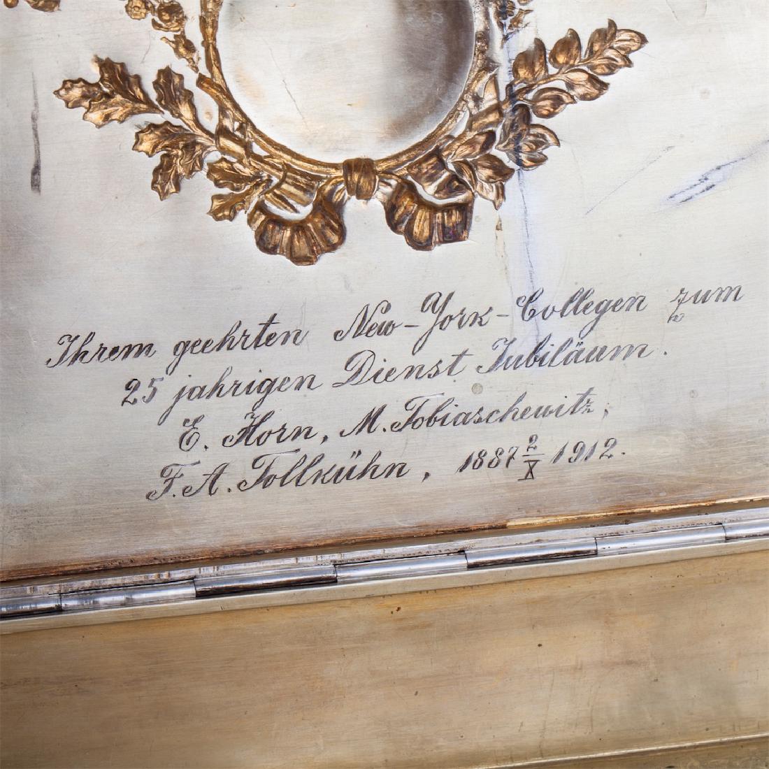 Russian cast silver-gilt cigar humidor — image 5