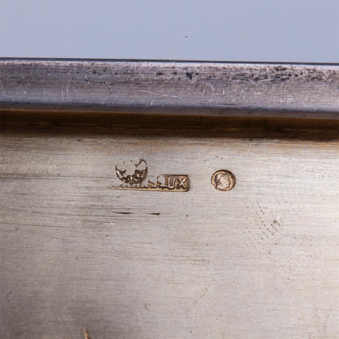 Russian cast silver-gilt cigar humidor — image 8