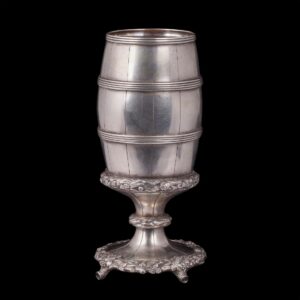 Russian viniculture motif goblet by I.Sazikov — image 1