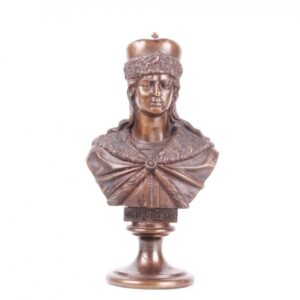 Russian bronze bust of Grand Duke Yuri Dolgorukiy, — image 1